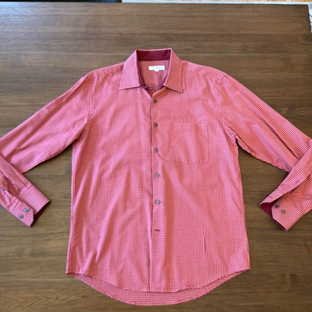 Alex Cannon 💯 Cotton Dress Shirt Size M